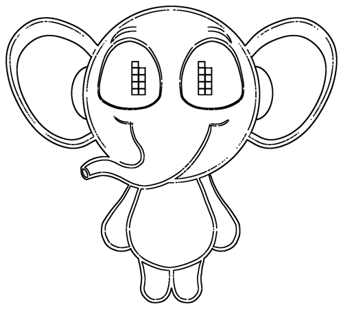 Colouring sheet of Jeff